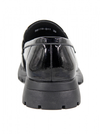 Лоферы женские <RH158-011 ч/нат лак к>