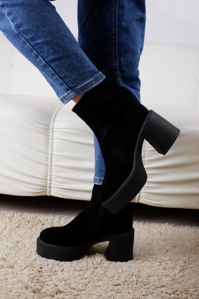 Ботильоны женские демис <RQ296-010 ч/з>