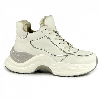 Кроссовки женские <2012818-1 (M) беж/к>