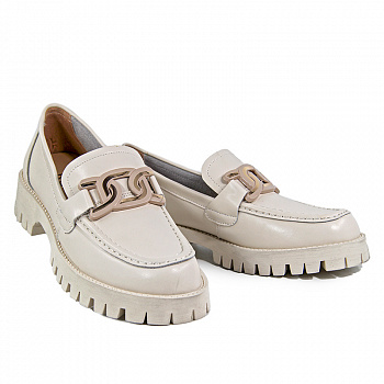 Лоферы женские <PW1176A-82781= бежевый/к>