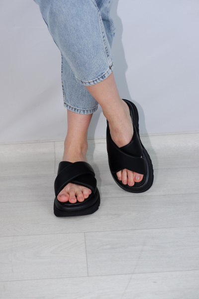 Сабо женские <AS6155-1= черный/к>