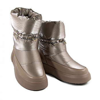 Дутыши женские зимние <22W9-34-109Z беж/тек+эко>