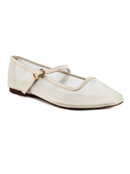 Балетки женские <EL-008-beige бежевый/к+з>