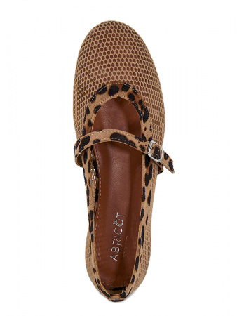 Балетки женские лето <NJ-071-beige бежевый/тек>