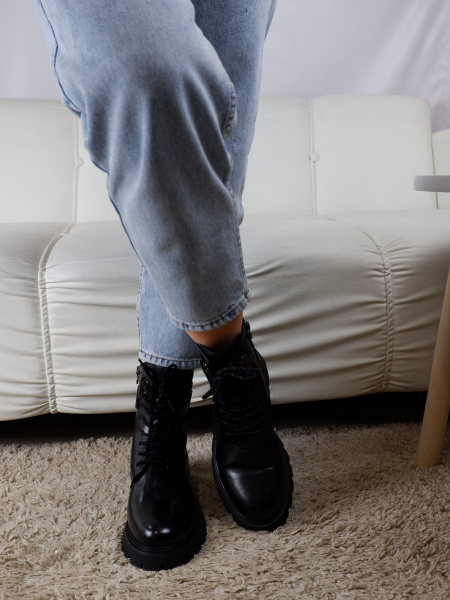 Ботинки женские зимние <T3001M-64-076 ч/к>