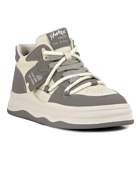 Кеды женские демис <B26299HU беж+серы/к>