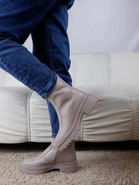 Ботинки женские зимние <RQ289-022 серы/к>