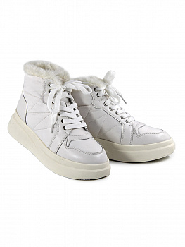 Ботинки женские зимние <2233-5 беж/к+тек>