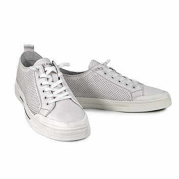 Кеды мужские лето <02-7035-1-2/123= бел/к>