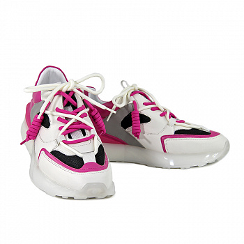 Кроссовки женские <XSD-01586= роз+бел/к+т>