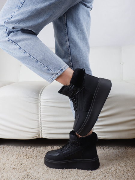 Ботинки женские зимние <SHJ2920-1 ч/к>