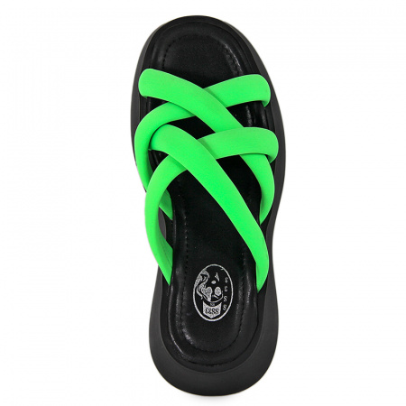 Сабо женские <AS6256-3= зеленый/к>