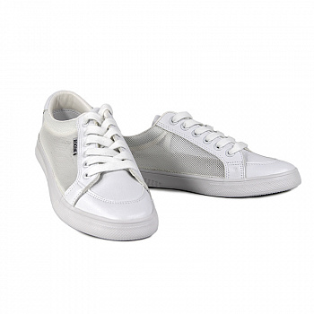 Кеды женские лето <FDH258-1 бел/эко к>