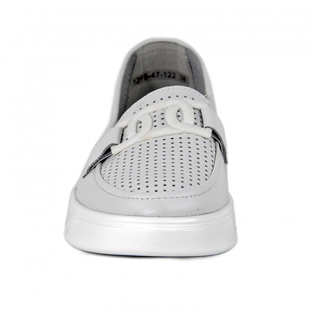 Слипоны женские лето <12F5-47-122= бел/к>