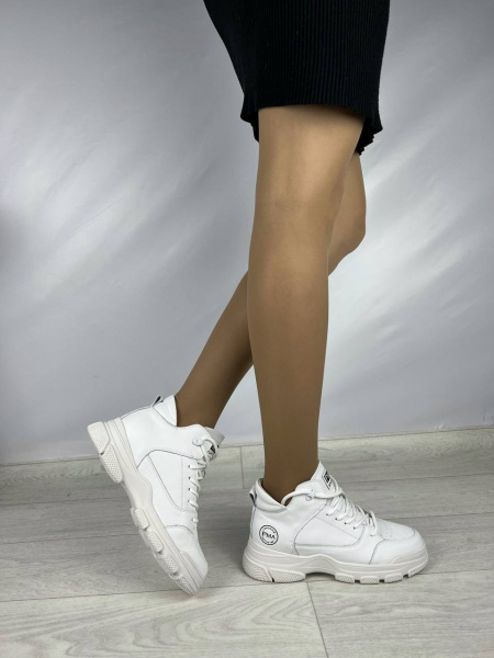 Кеды женские демис <F99303-2= бел/эко к>