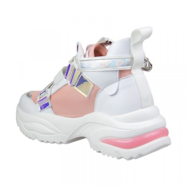 Кроссовки женские <A001 бел+роз/эко к+тек>