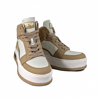 Кеды женские демис <RC178-1-2= беж+бел/к>