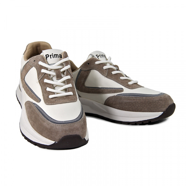 Кроссовки женские <HLN2368= беж+бел/з+к>