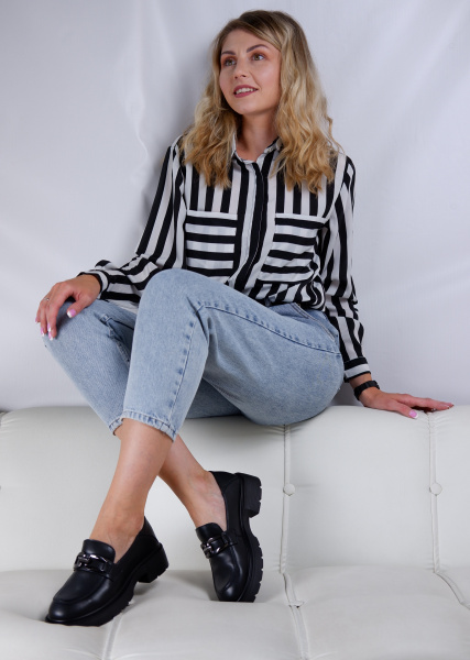 Лоферы женские <32R3-4-101= ч/к>