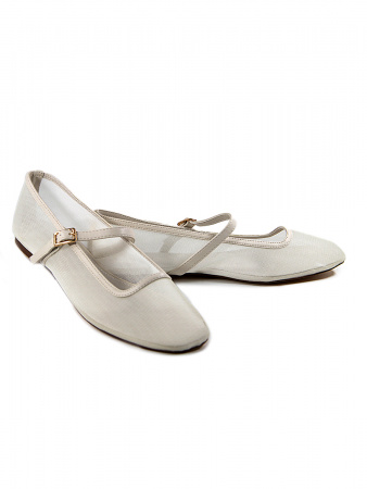 Балетки женские <EL-008-beige бежевый/к+з>
