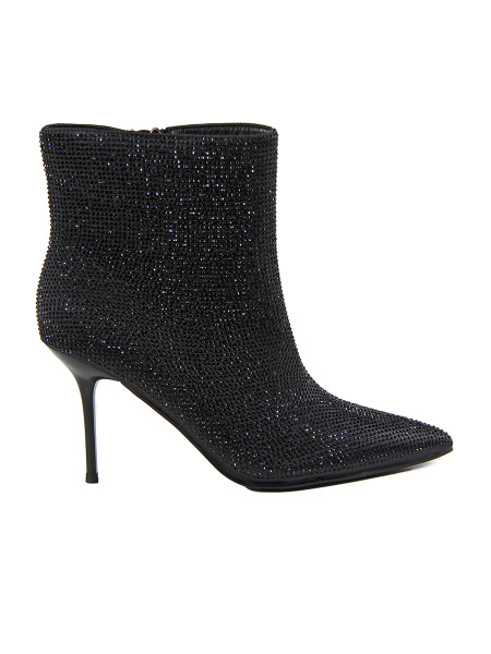 Ботильоны женские демис <CB03-93-04-01T ч/т+стразы>