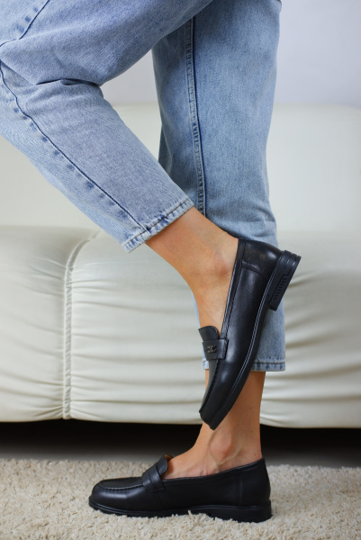 Лоферы женские <DEB17-1 ч/к>