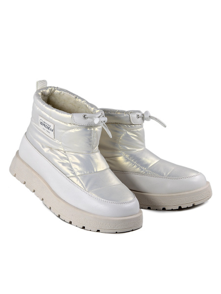 Дутыши женские зимние <RW139-021 беж+бел/тек>