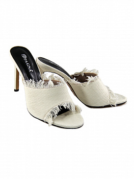 Сабо женские <L-C854-K4431-2 бел/тек>