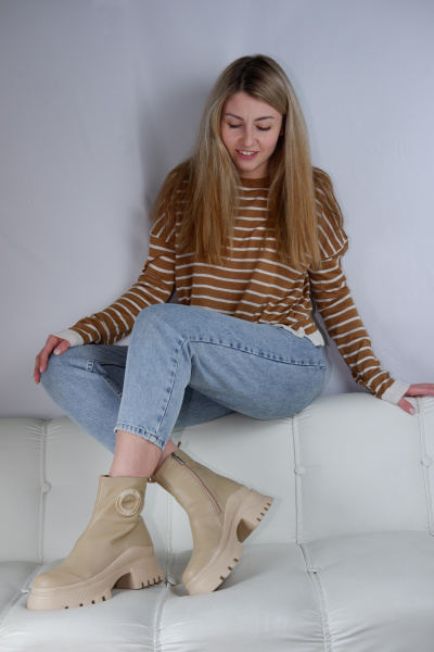 Ботинки женские демис <RC177-19-2= беж/к>