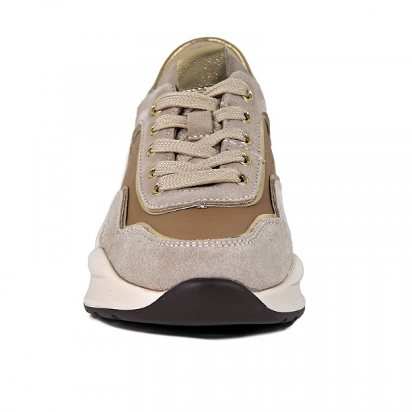 Кроссовки женские лето <K231-LK-06-K= беж+кор/з+к>