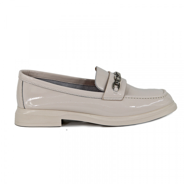 Лоферы женские лето <31W27-10-024= мол/нат лак>