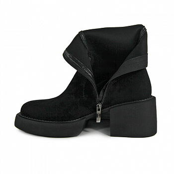 Ботфорты женские демис <K222-DAK-02-H-R= ч/иск з>