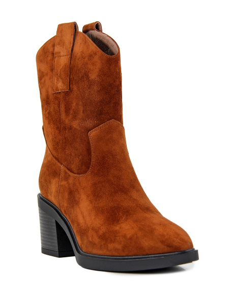 Полусапоги женские демис <P107-460/356YF рыж/з>