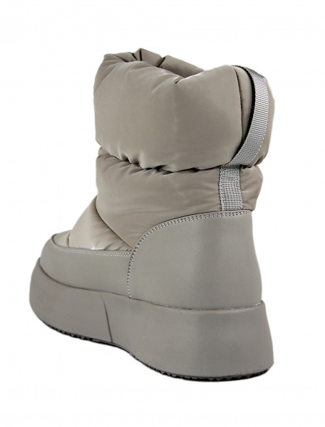 Дутыши женские зимние <32W9-9-920Z серы/тек+эко>