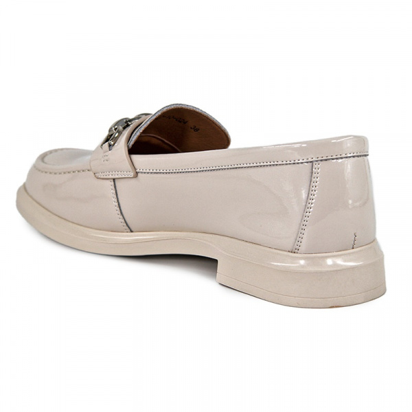 Лоферы женские лето <31W27-10-024= мол/нат лак>