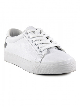 Кеды женские лето <6923 бел+сере/эко к>