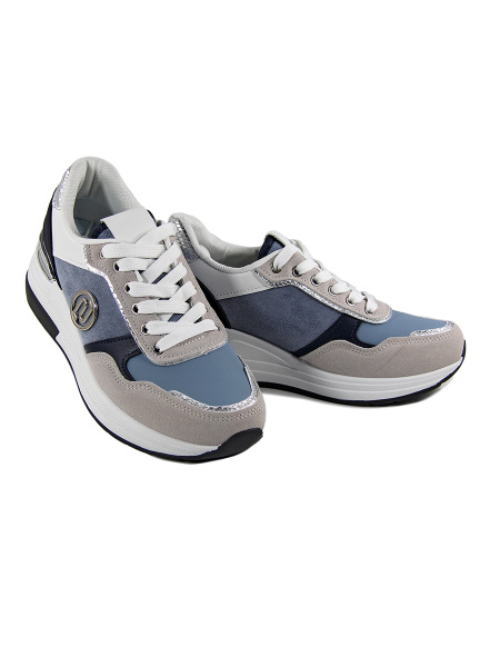 Кроссовки женские <D9429-4 син/эко к+т>