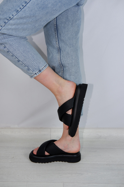 Сабо женские <AS6155-1= черный/к>