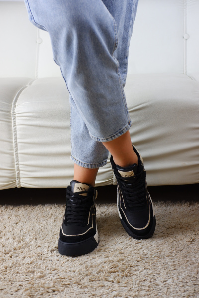 Кеды женские демис <01H-A1142= ч/з+к>