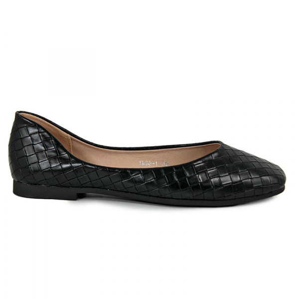 Балетки женские лето <1906-1= чер/эко к>