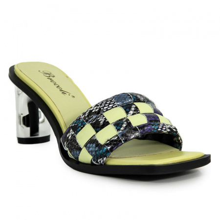 Сабо женские <A1490-50L-N428B=жел+фио/к>