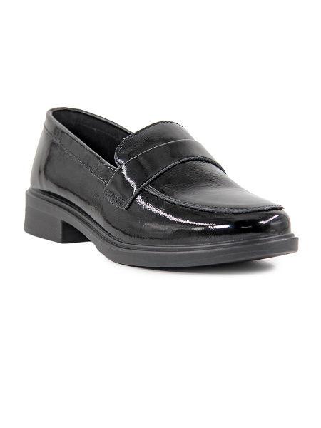 Лоферы женские <LT-24N5921-1L ч/нат лак к>