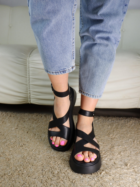 Сандалии женские <S2203026-5 ч/эко к>