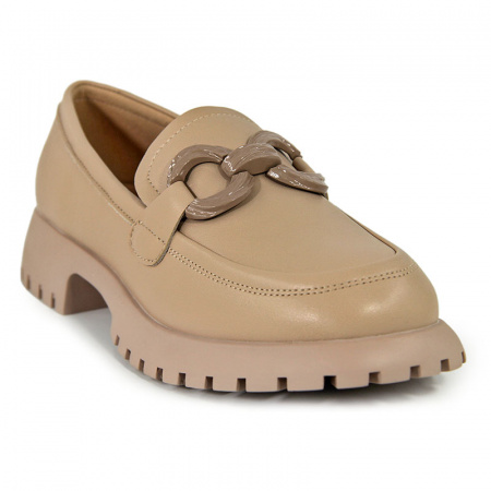 Лоферы женские <K-S-H59-2-70= беж/к>