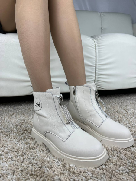 Ботинки женские демис <Y2201-2= беж/к>