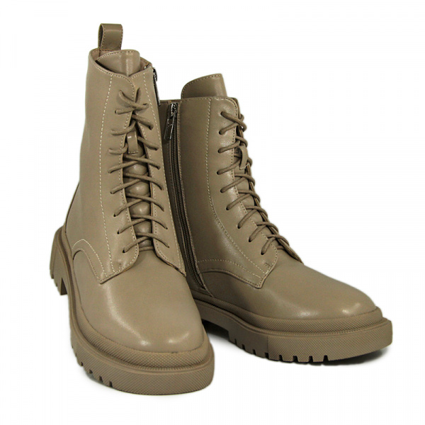 Ботинки женские зимние <ZZM-H1758-S3574 беж/к>