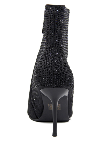 Ботильоны женские демис <CB03-93-04-01T ч/т+стразы>