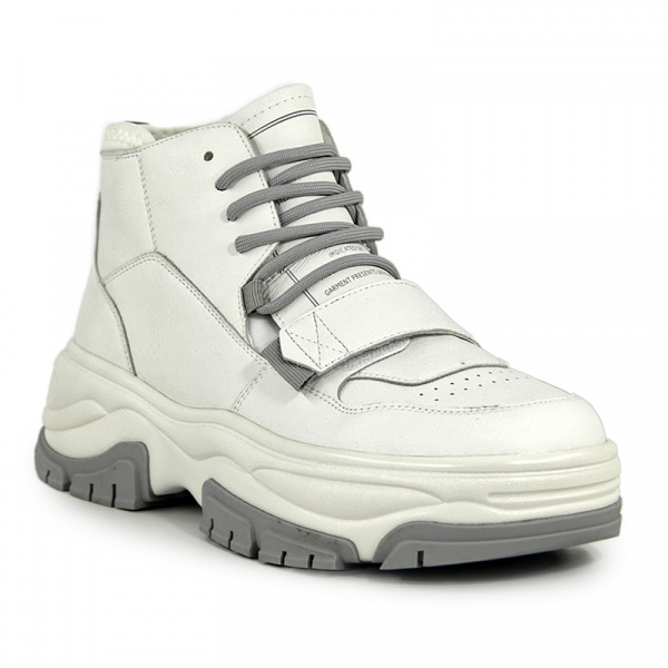 Кеды женские демис <8886-5= бел+серы/к>