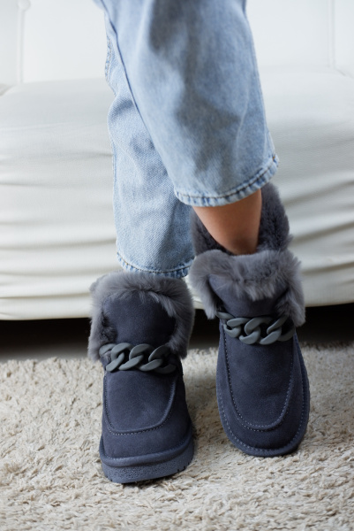 Угги женские зимние <OAR-ZM-3089 серы/з>