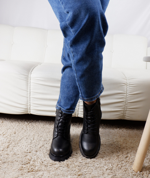 Ботинки женские зимние <RJ141-020 ч/к>